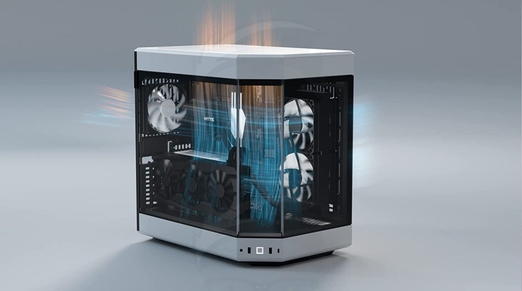 HYTE Y60 Premium Mid-Tower ATX Case (Red/Black/White) GAMING CASE HYTE Y60 Premium Mid-Tower ATX Case (Red/Black/White) GAMING CASE